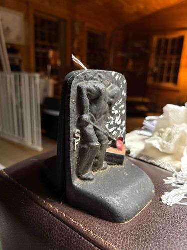 "The Blacksmith" Cast Iron Bookend