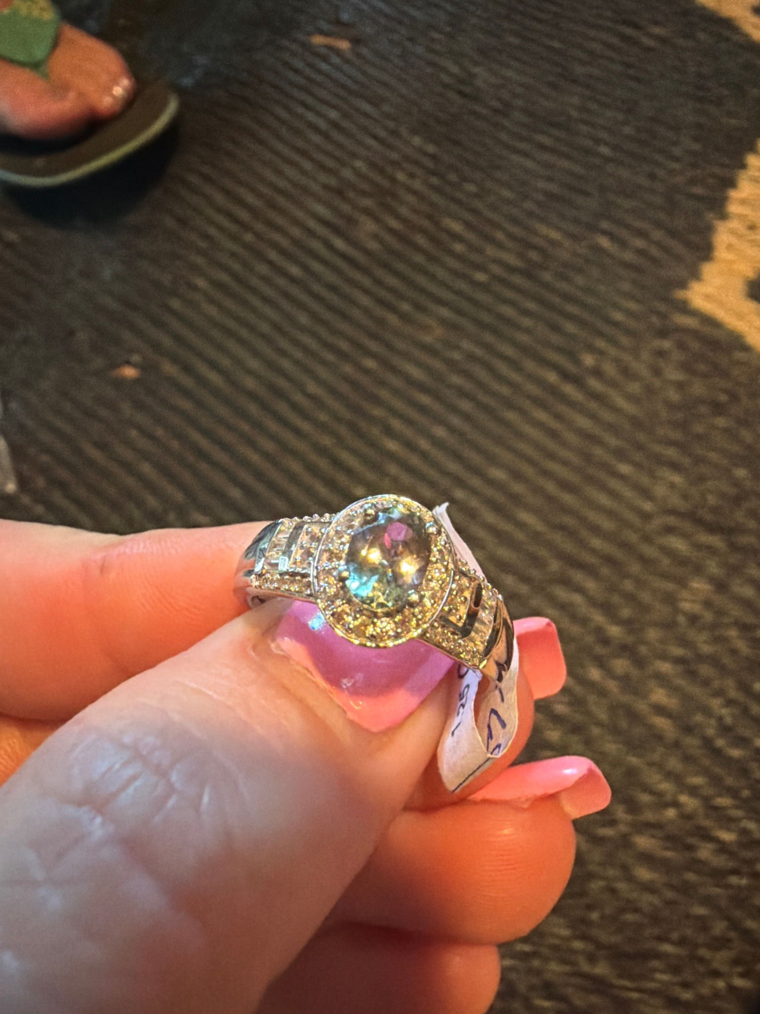 Submitted photo of Diamond and Gemstone Cluster Ring