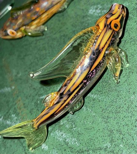 Hand-Blown Art Glass Fish Figurine