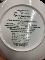 'Lyrical Beginnings' Collector Plate by Lena Liu