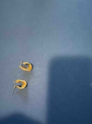 Textured Gold Hoop Earrings