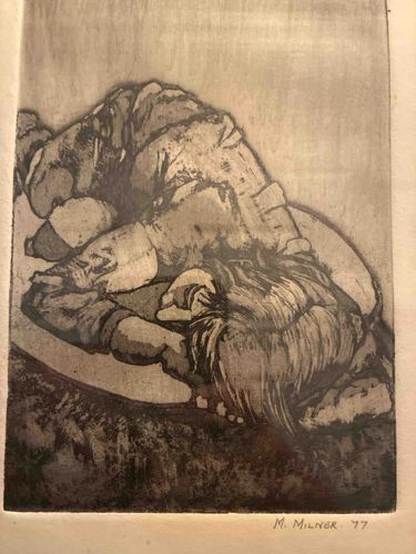 Human Figure - M. Milner '77 (Etching/Aquatint)