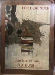 Friedlaender Exhibition Poster, La Hune, June-July 1978