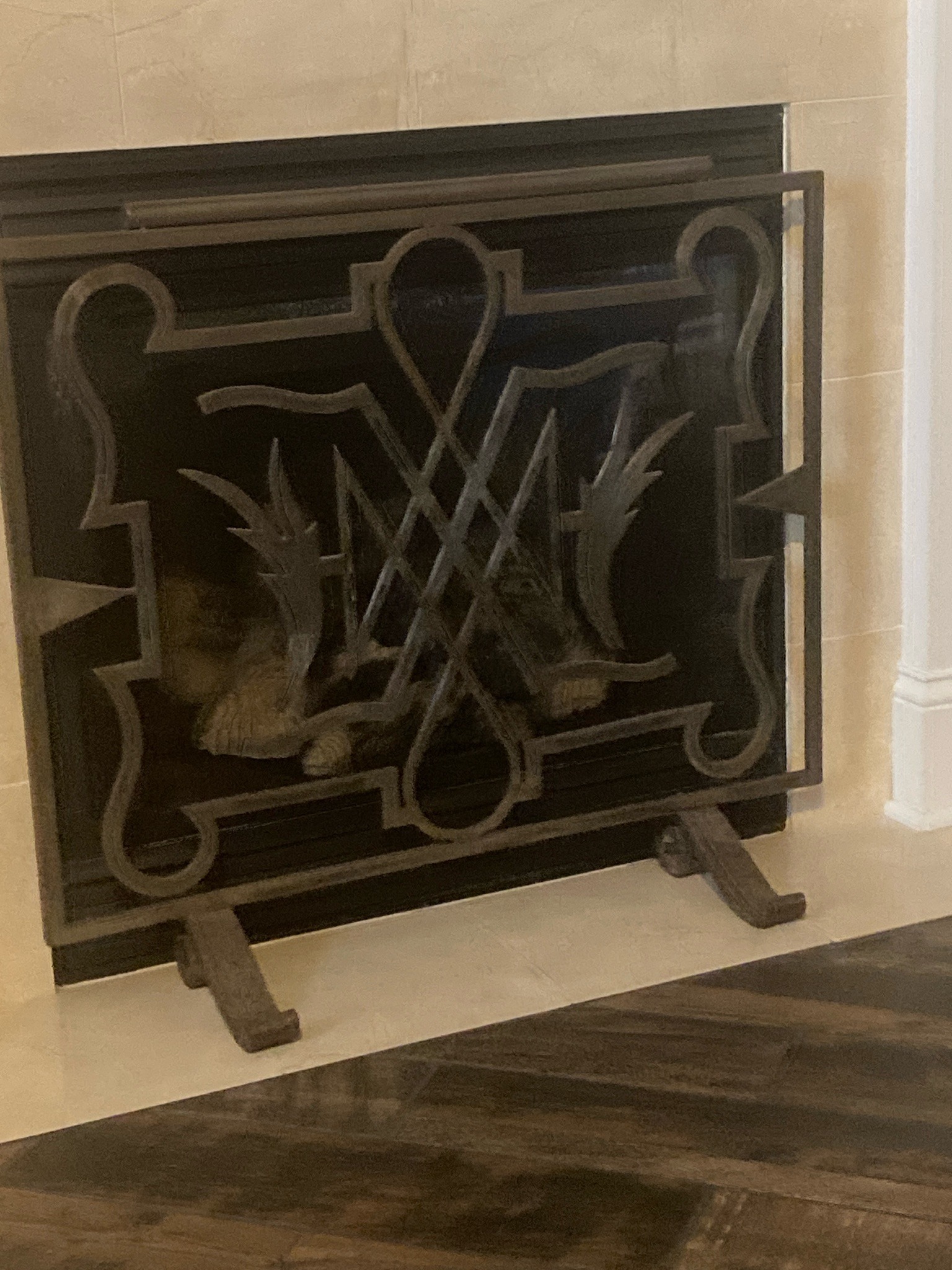 Submitted photo of Decorative Wrought Iron Fireplace Screen