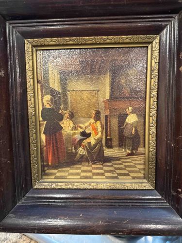 Reproduction of 'Dutch Interior with Soldier' after Pieter de Hooch