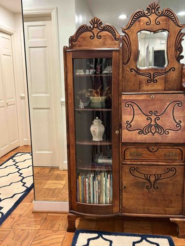 Art Nouveau Secretary Bookcase