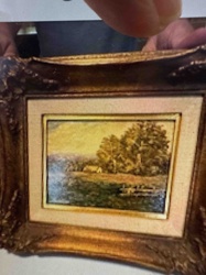 Miniature Framed Landscape Painting