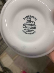 SAMPSONITE Churchill Super Vitrified Ceramic Item