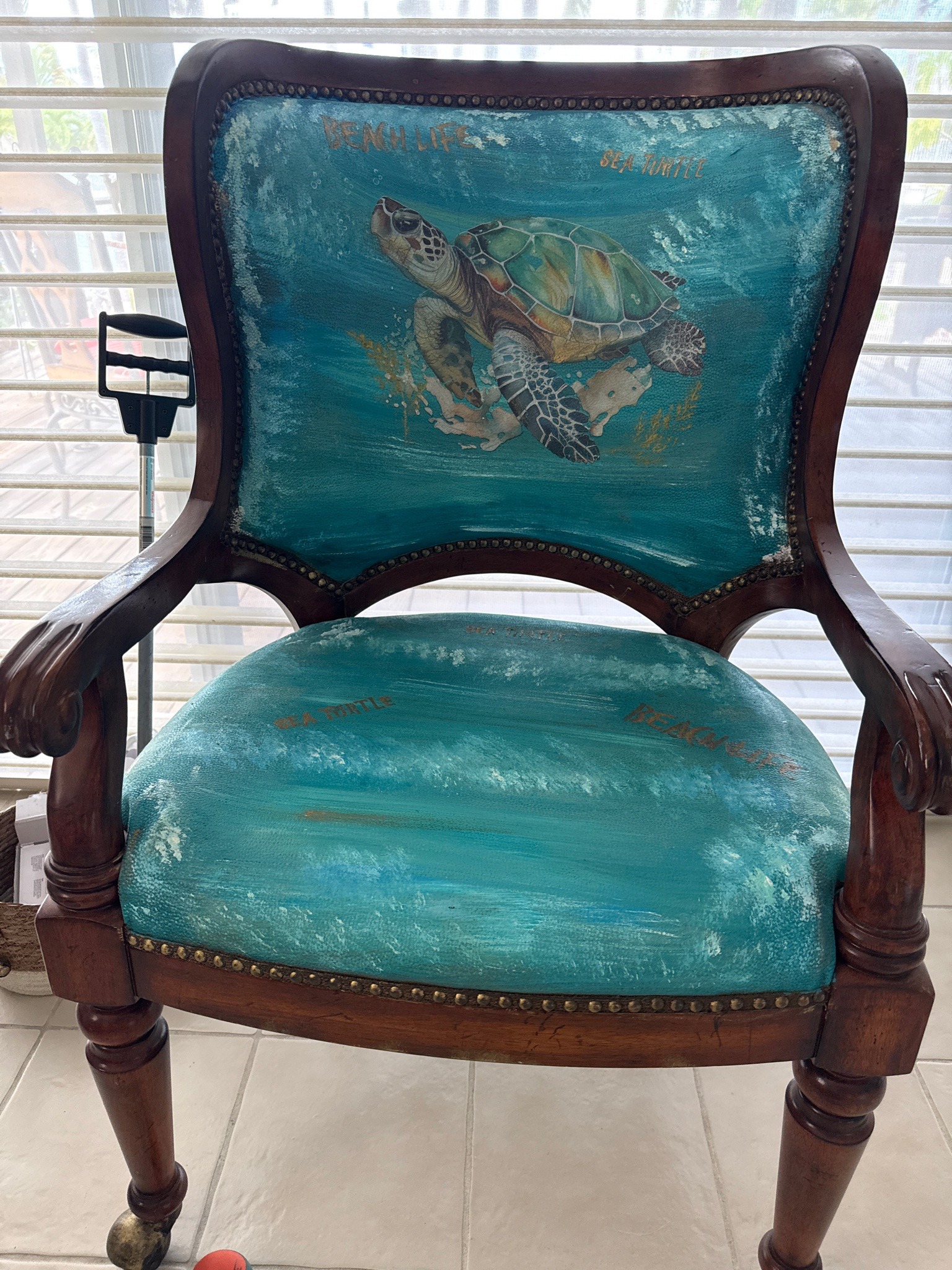 Submitted photo of Hand-Painted Upholstered Armchair