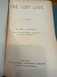 The Lost Love by Mrs. Oliphant (Title Page)