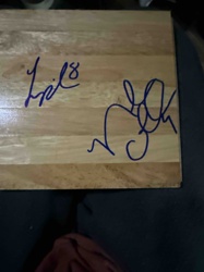 Signed Wooden Plaque or Panel