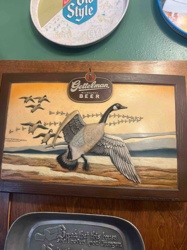 Gettelman Milwaukee Beer Advertising Wall Plaque - Flying Geese