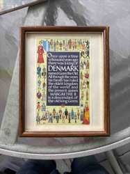 Framed Danish Monarchy Historical Print