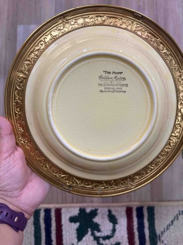 The Poppy Golden Maize Plate by The Sebring Pottery Co.