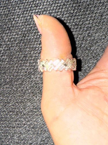 Rebekah Price Diamond and Baguette Eternity Band