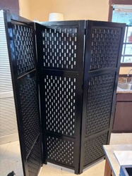 Three-Panel Folding Room Divider Screen