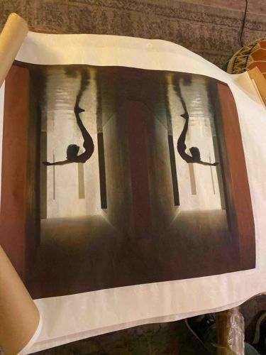 Contemporary Fine Art Photographic Print of Underwater Silhouette