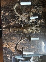 Pair of Gilt Bronze Double-Arm Sconces