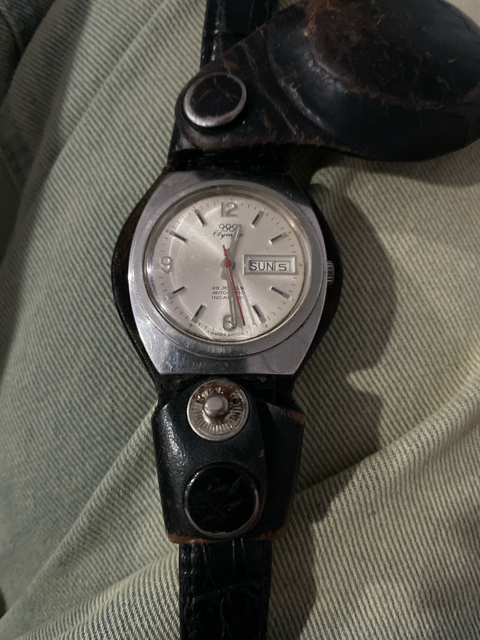 Submitted photo of Olympic automatic wristwatch (not authenticated)