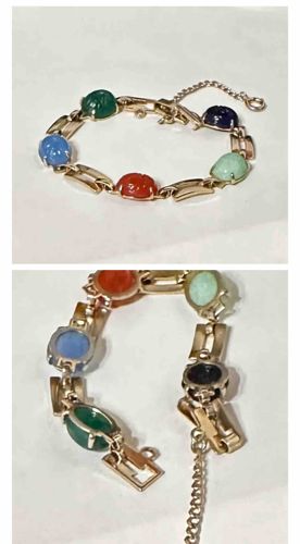 Colored Gemstone Bracelet