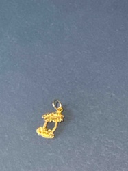 Gold Palm Tree Charm Pendant