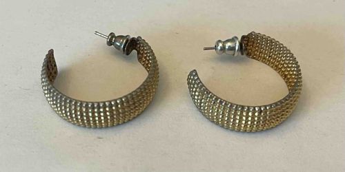 Textured C-Hoop Earrings