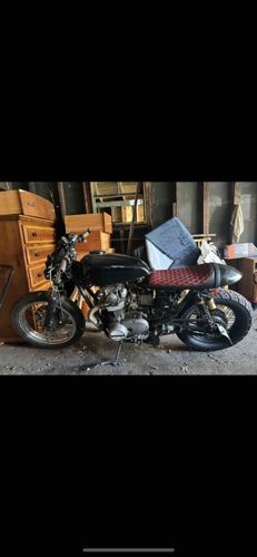 Custom Cafe Racer Style Motorcycle