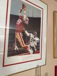 The Catch" Limited Edition Print Signed by Dwight Clark and Daniel Smith