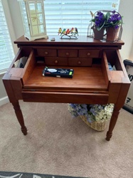 Cherry Secretary Desk with Turned Legs