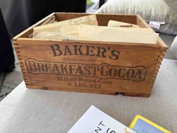 Vintage Baker's Breakfast Cocoa Wooden Crate