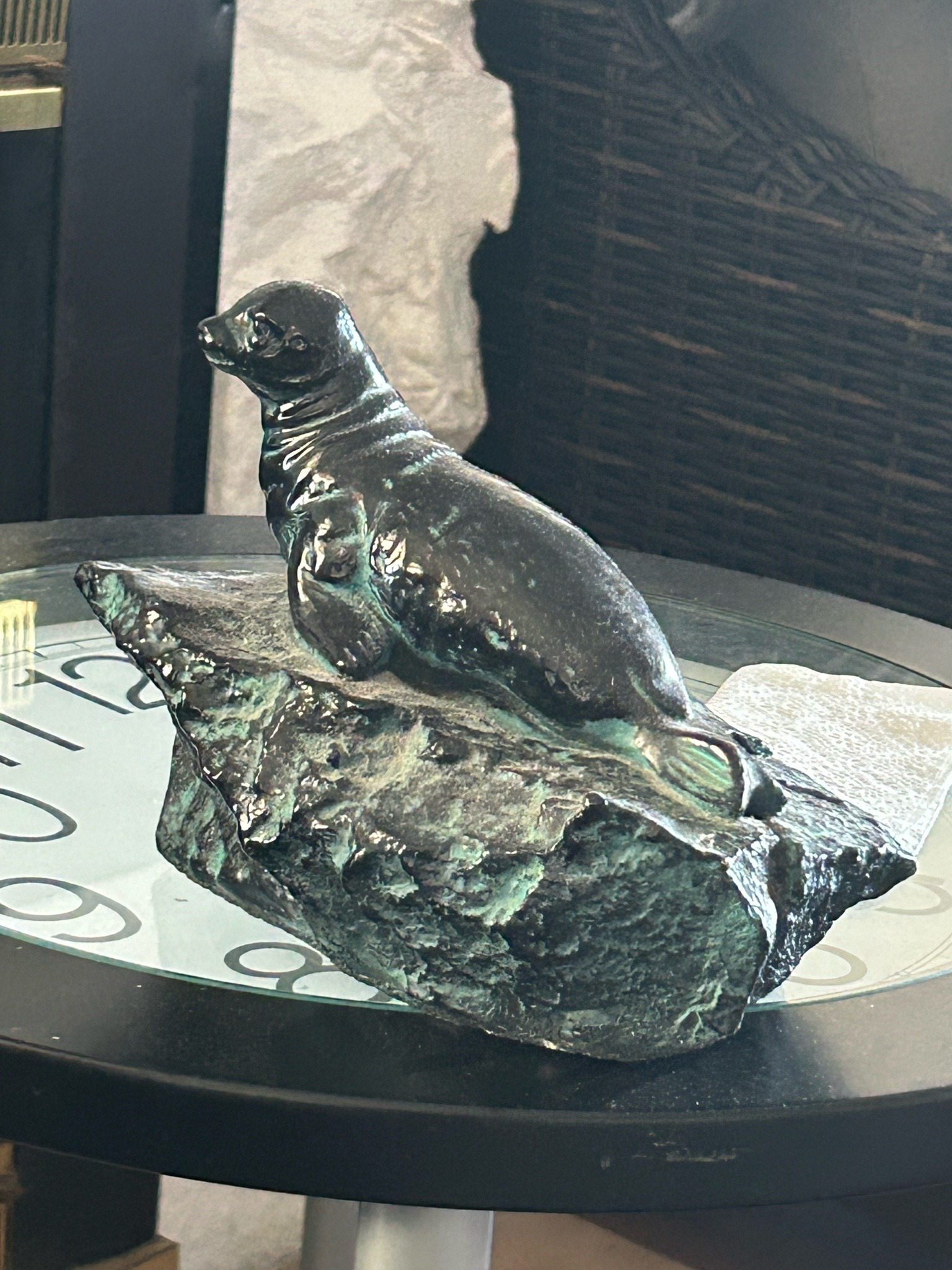 Submitted photo of Bronze seal sculpture