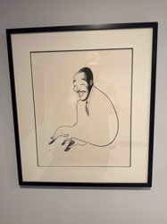 Framed Caricature of a Smiling Man