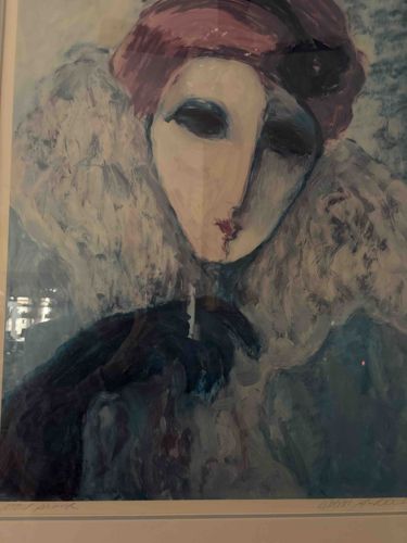 Expressionist Style Portrait of a Woman by Louis Icart