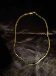 Gold-Tone Snake Chain Necklace