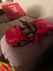 Red Die-cast Dodge Viper RT/10 Model Car