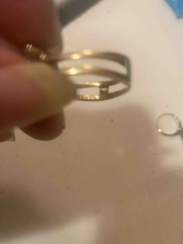 14 Karat Gold Two-Band Ring (Potentially with Diamond)