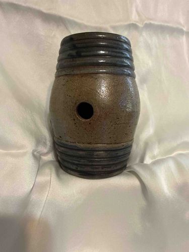 Early American Stoneware Canteen (Brandy Keg)
