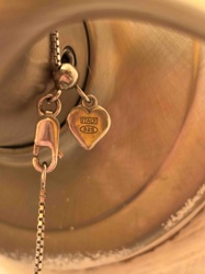 Sterling Silver Heart Charm Necklace