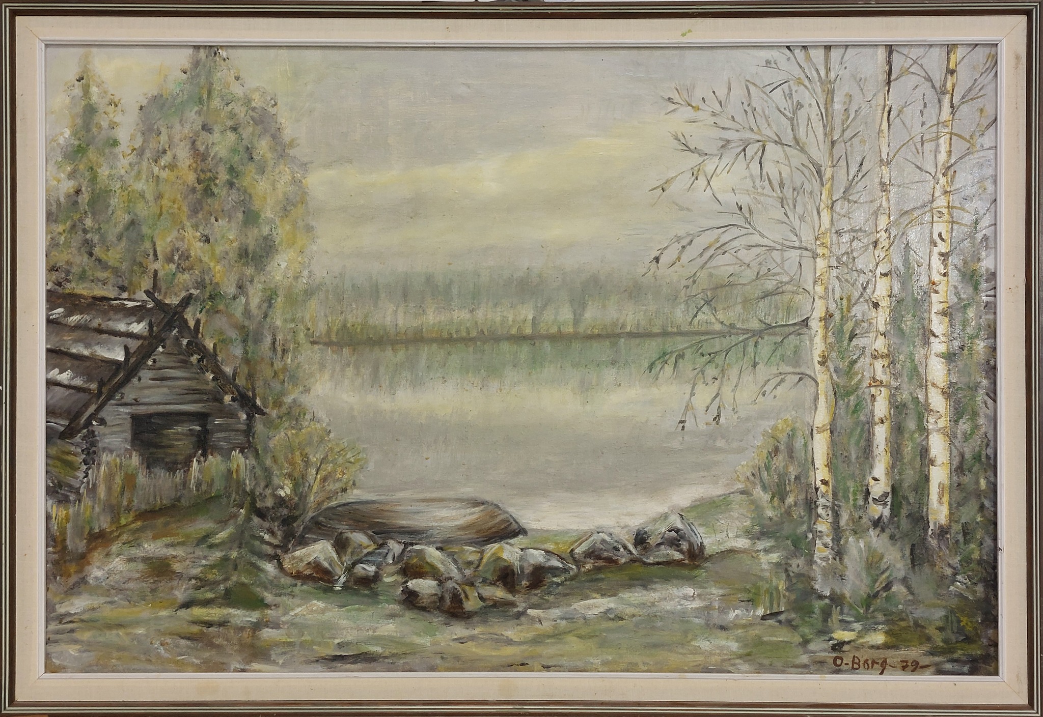 Submitted photo of Oil landscape signed 'O-Borg 79'