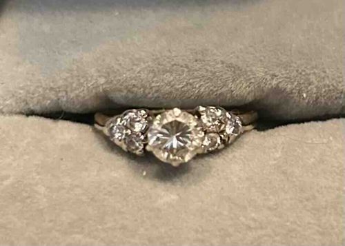 Three-Stone Diamond Engagement Ring