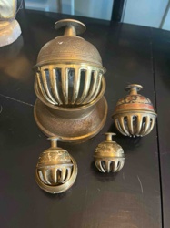 Collection of Antique Brass Sleigh Bells