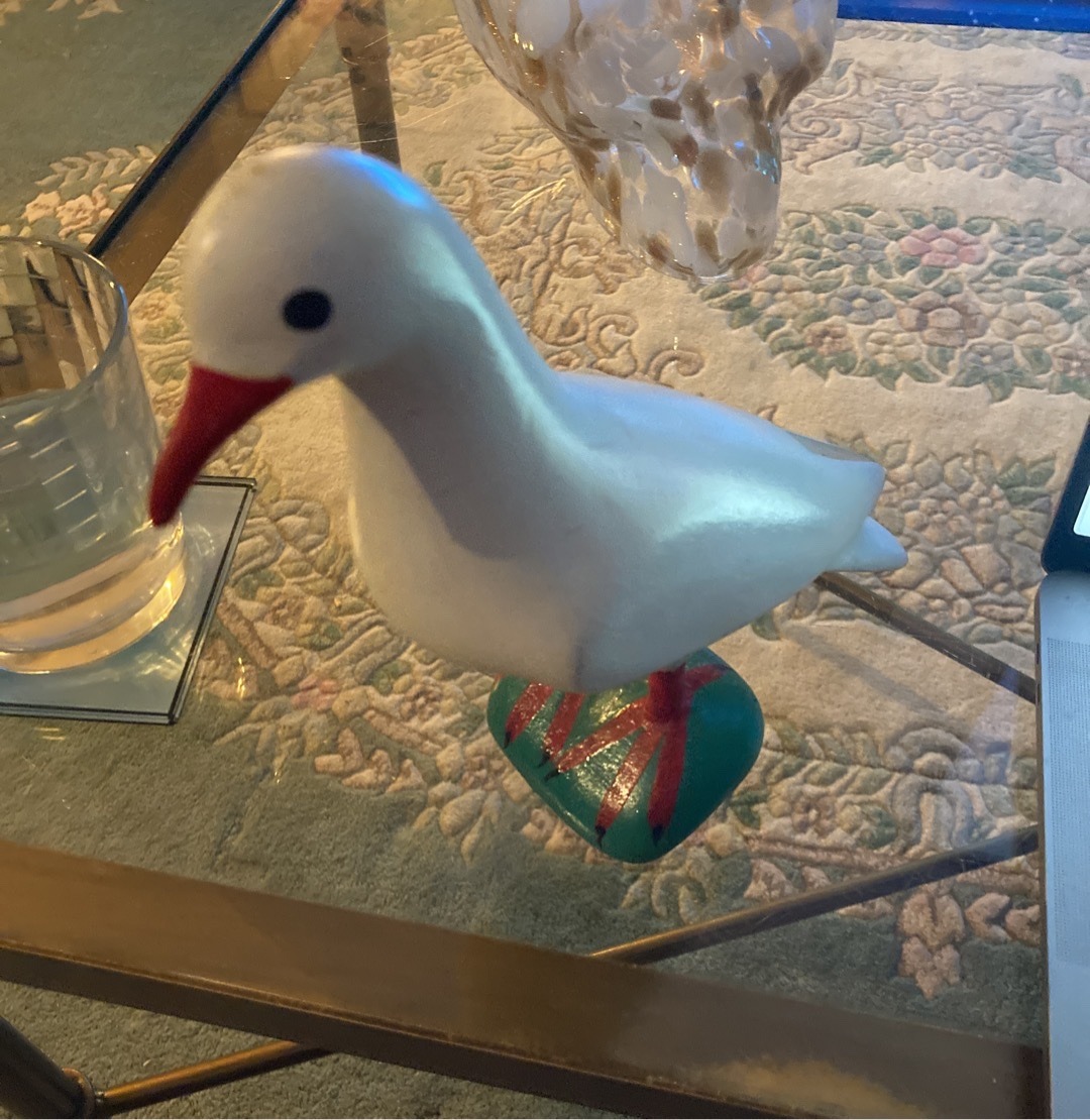 Submitted photo of Carved wooden bird sculpture