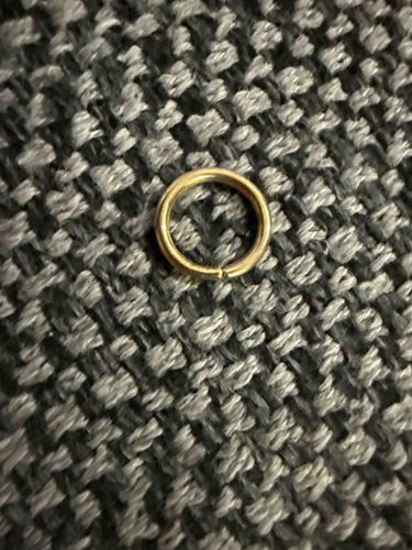 Gold Colored Jump Ring or Earring Hoop