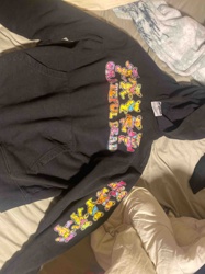 Grateful Dead Dancing Bears and Logo Black Hoodie