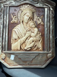 Relief Plaque Icon of Theotokos and Child