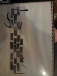 Abstract Cubist Metal Wall Sculpture