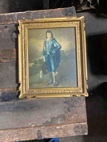 Framed Reproduction Print of 'The Blue Boy'