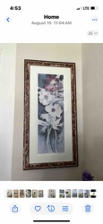 Framed Botanical Floral Artwork
