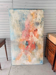 Abstract Expressionist Painting on Canvas