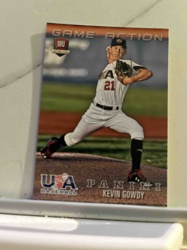 Kevin Gowdy 18U National Team Panini USA Baseball 'Game Action' Trading Card